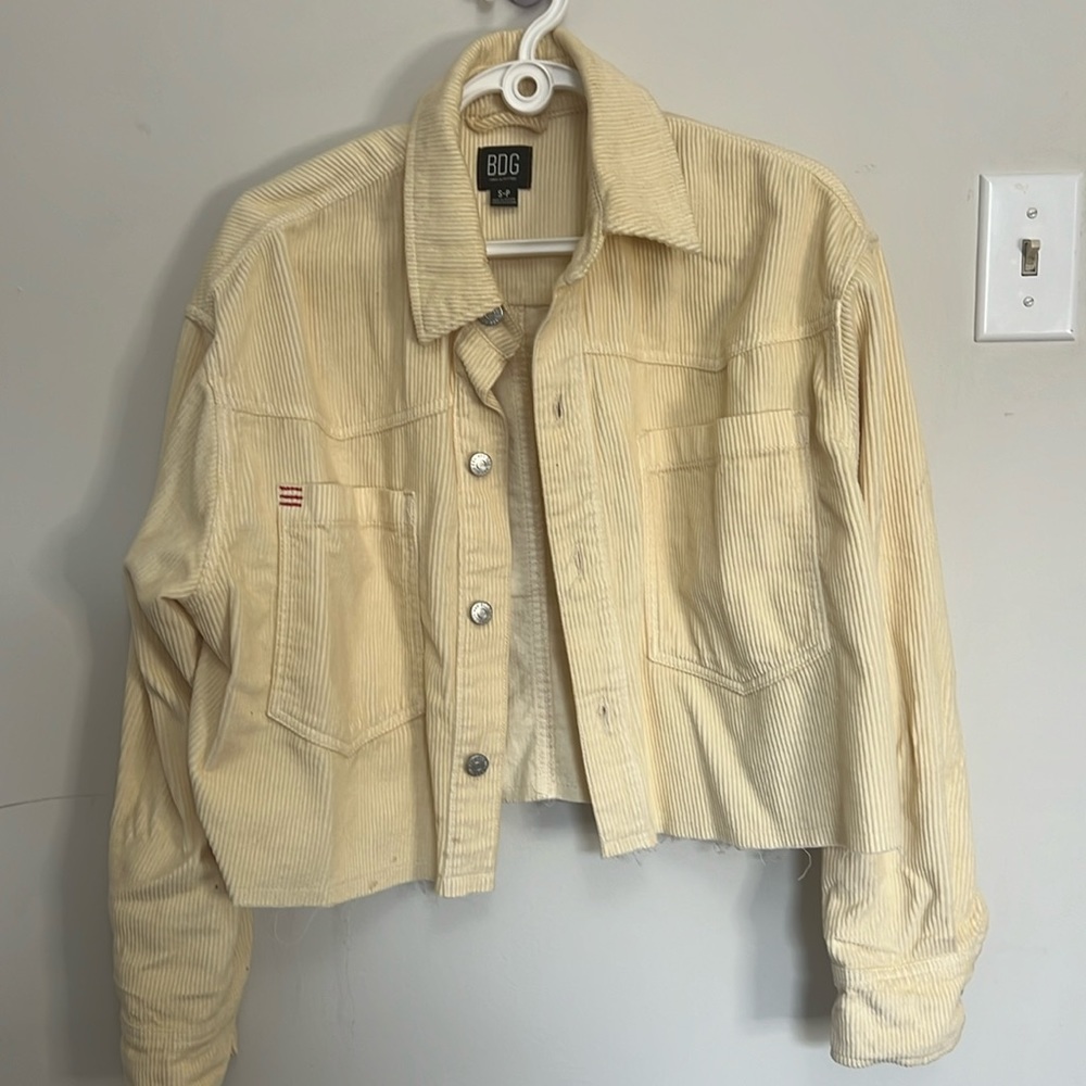 BDG cropped corduroy bomber jacket